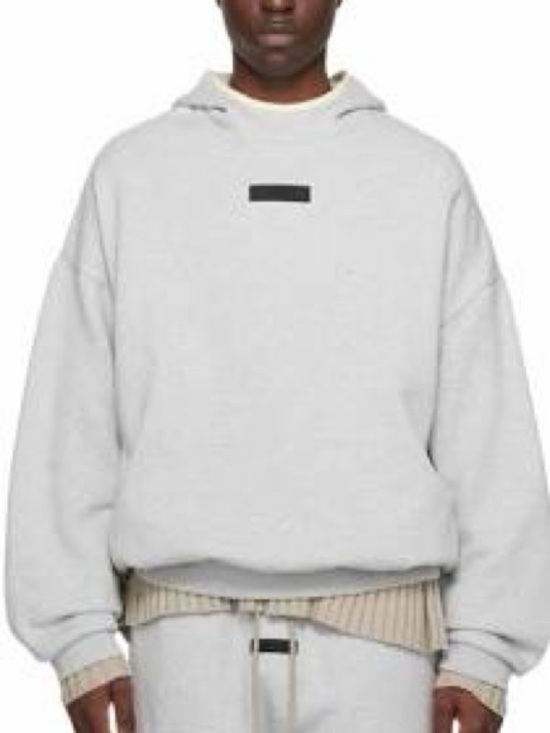Fear of God Other - Fear of God Essentials Light Heather Grey Oversized Hoodie Medium Unisex